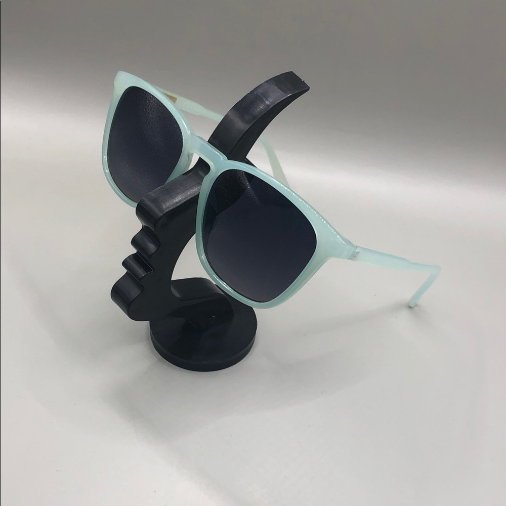 J.crew pastel seafoam classic square sunglasses smoke lens